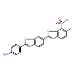 2-(4-Aminophenyl)-6-methyl(2,6-bibenzothiazole)-7-sulphonic acid