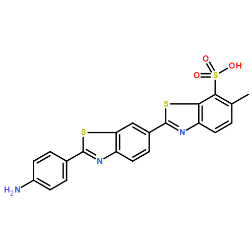 2-(4-Aminophenyl)-6-methyl(2,6-bibenzothiazole)-7-sulphonic acid