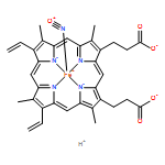 Ferrate(2-), [7,12-diethenyl-3,8,13,17-tetramethyl-21H,23H-porphine-2,18-dipropanoato(4-)-κN21,κN22,κN23,κN24]nitrosyl-, hydrogen (1:2), (SP-5-13)-