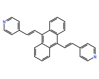 9,10-bis((E)-2-(pyridin-4-yl)vinyl)anthracene