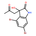 2H-Indol-2-one, 4,6-dibromo-1,3-dihydro-3-hydroxy-3-(2-oxopropyl)-, (3R)-