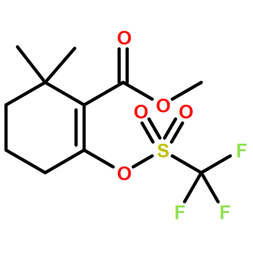 1-Cyclohexene-1-carboxylic acid,6,6-dimethyl-2-[[(trifluoromethyl)sulfonyl]oxy]-, methyl ester