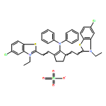 Benzothiazolium, 5-chloro-2-[2-[3-[ (5-chloro-3-ethyl-2(3H)-benzothiazolylidene)ethy lidene]-2-(diphenylamino)-1-cyclopenten-1-yl]ethenyl]-3-ethyl-, perchlorate