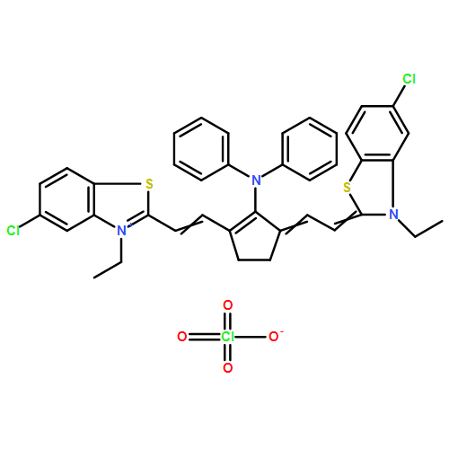 Benzothiazolium, 5-chloro-2-[2-[3-[ (5-chloro-3-ethyl-2(3H)-benzothiazolylidene)ethy lidene]-2-(diphenylamino)-1-cyclopenten-1-yl]ethenyl]-3-ethyl-, perchlorate