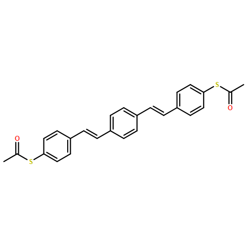 Ethanethioic acid,S,S'-[1,4-phenylenebis[(1E)-2,1-ethenediyl-4,1-phenylene]] ester