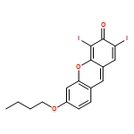 3H-Xanthen-3-one, 6-butoxy-2,4-diiodo-