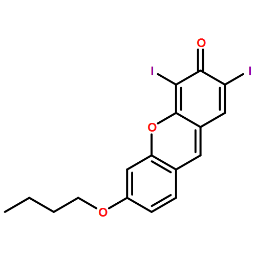 3H-Xanthen-3-one, 6-butoxy-2,4-diiodo-