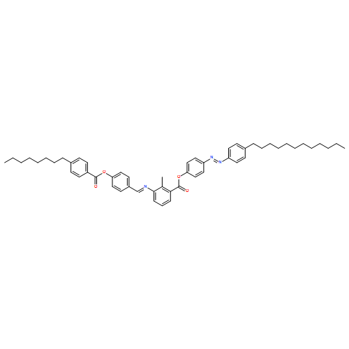 Benzoic acid,2-methyl-3-[(E)-[[4-[(4-octylbenzoyl)oxy]phenyl]methylene]amino]-,4-[(1E)-(4-dodecylphenyl)azo]phenyl ester