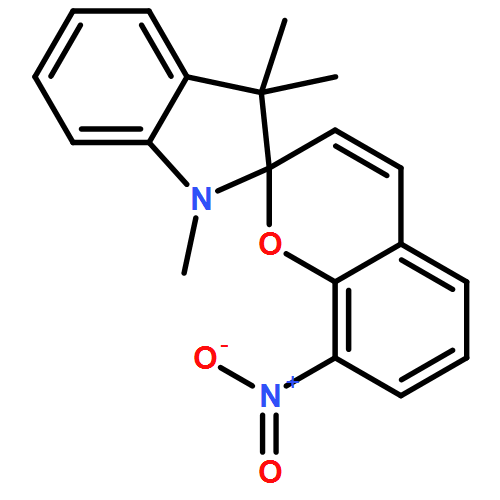 Spiro[2H-1-benzopyran-2,2'-[2H]indole], 1',3'-dihydro-1',3',3'-trimethyl-8-nitro-