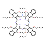 37H,39H-Tetranaphtho[2,3-b:2',3'-g:2'',3''-l:2''',3'''-q]porphyrazine,5,9,14,18,23,27,32,36-octabutoxy-