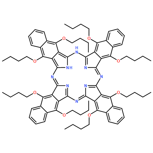 37H,39H-Tetranaphtho[2,3-b:2',3'-g:2'',3''-l:2''',3'''-q]porphyrazine,5,9,14,18,23,27,32,36-octabutoxy-