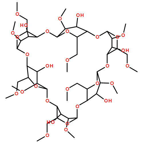 α-Cyclodextrin, 2A,2B,2C,2D,2E,2F,6A,6B,6C,6D,6E,6F-dodeca-O-methyl-