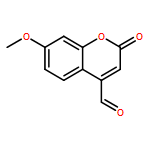 2H-1-Benzopyran-4-carboxaldehyde, 7-methoxy-2-oxo-