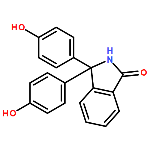 1H-Isoindol-1-one, 2,3-dihydro-3,3-bis(4-hydroxyphenyl)-