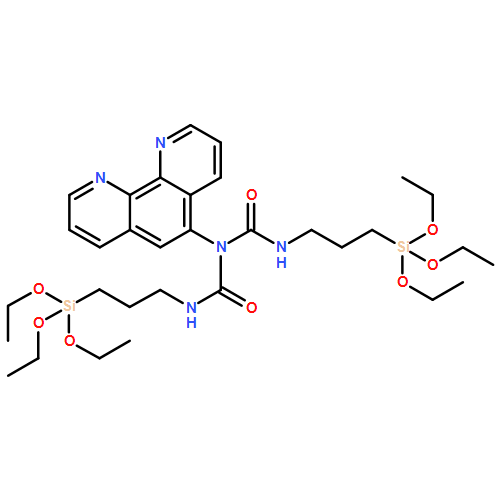 9-Oxa-2,4-diaza-8-silaundecanamide, 8,8-diethoxy-3-oxo-2-(1,10-phenanthrolin-5-yl)-N-[3-(triethoxysilyl)propyl]-