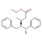 Butanoic acid, 3-[[(1S)-1-phenylethyl](phenylmethyl)amino]-, ethyl ester,(3S)-