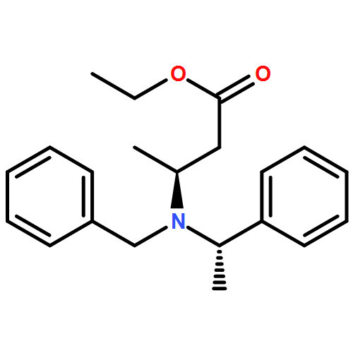 Butanoic acid, 3-[[(1S)-1-phenylethyl](phenylmethyl)amino]-, ethyl ester,(3S)-