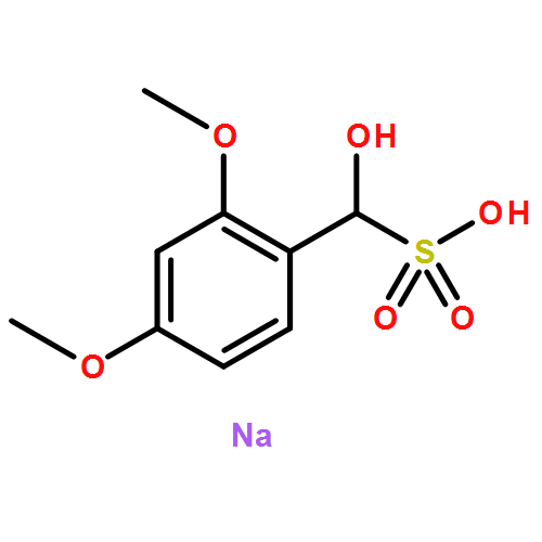 Benzenemethanesulfonic acid, a-hydroxy-2,4-dimethoxy-, monosodiumsalt