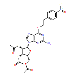 Guanosine, 6-O-[2-(4-nitrophenyl)ethyl]-, 2',3',5'-triacetate