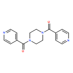 Methanone, 1,1'-(1,4-piperazinediyl)bis[1-(4-pyridinyl)-