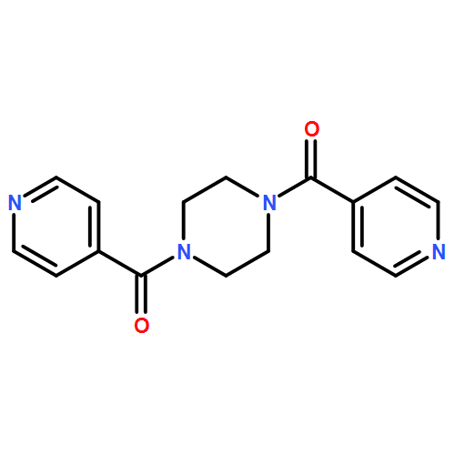 Methanone, 1,1'-(1,4-piperazinediyl)bis[1-(4-pyridinyl)-