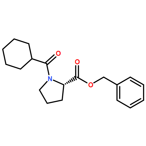 L-Proline, 1-(cyclohexylcarbonyl)-, phenylmethyl ester