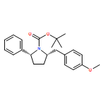 1-Pyrrolidinecarboxylic acid, 2-[(4-methoxyphenyl)methyl]-5-phenyl-,1,1-dimethylethyl ester, (2R,5S)-rel-