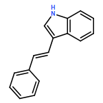 1H-Indole, 3-(2-phenylethenyl)-, (E)-