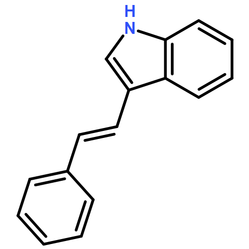 1H-Indole, 3-(2-phenylethenyl)-, (E)-