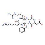 Cyclo(L-arginylglycyl-L-α-aspartyl-D-phenylalanyl-6-azido-L-norleucyl)