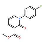 3-Pyridinecarboxylic acid, 1-(4-fluorophenyl)-1,2-dihydro-2-oxo-, methylester