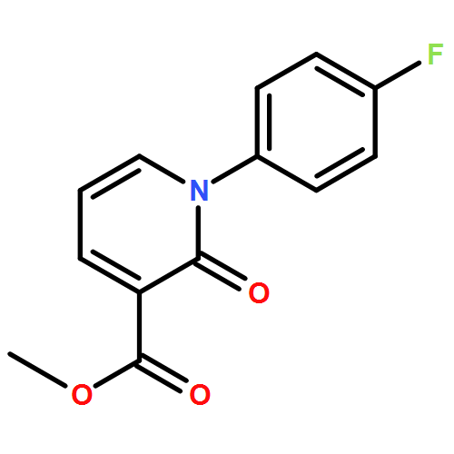 3-Pyridinecarboxylic acid, 1-(4-fluorophenyl)-1,2-dihydro-2-oxo-, methylester