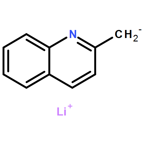 Quinoline, 2-methyl-, ion(1-), lithium (9CI)