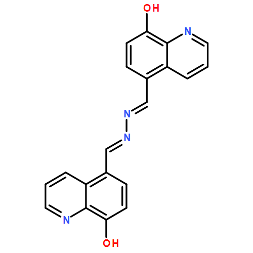 5-Quinolinecarboxaldehyde, 8-hydroxy-, 2-[(8-hydroxy-5-quinolinyl)methylene]hydrazone