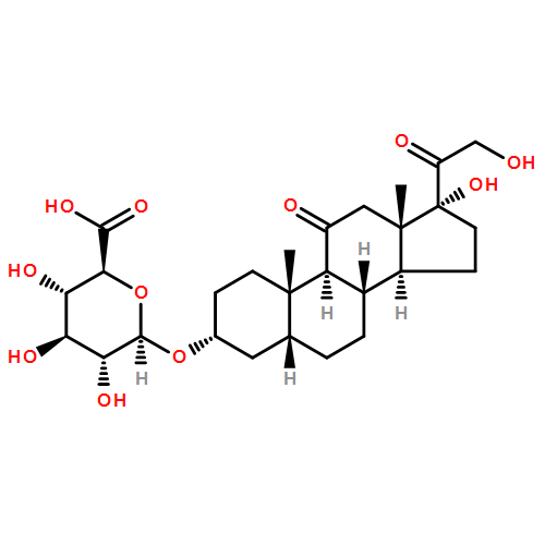 β-D-Glucopyranosiduronic acid, (3α,5β)-17,21-dihydroxy-11,20-dioxopregnan-3-yl