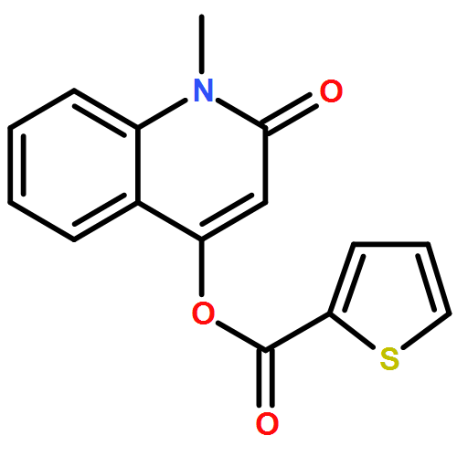 2-Thiophenecarboxylic acid, 1,2-dihydro-1-methyl-2-oxo-4-quinolinylester