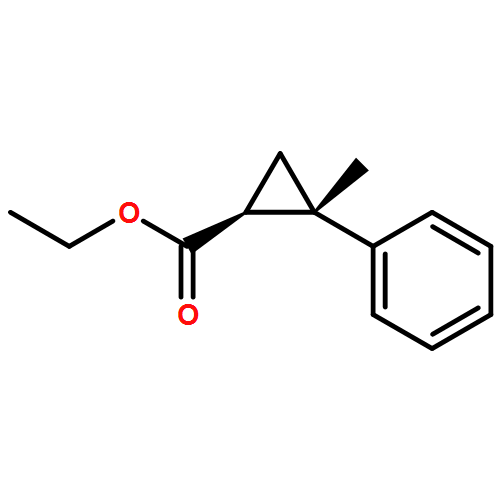 Cyclopropanecarboxylic acid, 2-methyl-2-phenyl-, ethyl ester, (1R,2R)-rel-