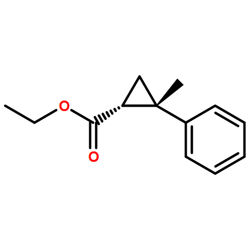 Cyclopropanecarboxylic acid, 2-methyl-2-phenyl-, ethyl ester, (1R,2S)-rel-