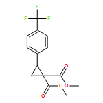 1,1-Cyclopropanedicarboxylic acid, 2-[4-(trifluoromethyl)phenyl]-, 1,1-dimethyl ester