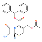 5-Thia-1-azabicyclo[4.2.0]oct-2-ene-2-carboxylic acid, 3-[(acetyloxy)methyl]-7-amino-8-oxo-, diphenylmethyl ester, (6R,7R)-