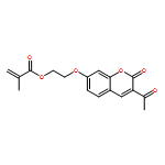 2-Propenoic acid, 2-methyl-, 2-[(3-acetyl-2-oxo-2H-1-benzopyran-7-yl)oxy]ethyl ester