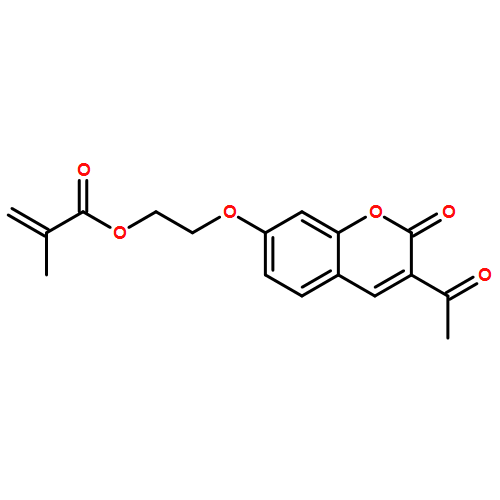 2-Propenoic acid, 2-methyl-, 2-[(3-acetyl-2-oxo-2H-1-benzopyran-7-yl)oxy]ethyl ester