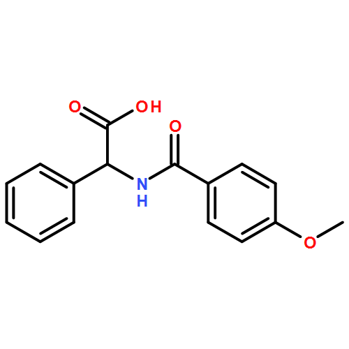 Benzeneacetic acid, α-[(4-methoxybenzoyl)amino]-