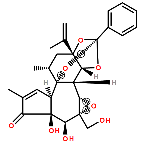 6H-2,8b-Epoxyoxireno[6,7]azuleno[5,4-e]-1,3-benzodioxol-6-one, 3a,3b,3c,4a,5,5a,8a,9,10,10a-decahydro-5,5a-dihydroxy-4a-(hydroxymethyl)-7,9-