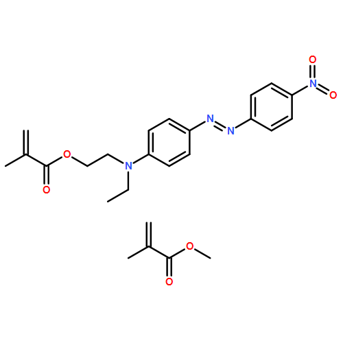 2-Propenoic acid, 2-methyl-, 2-[ethyl[4-[2-(4-nitrophenyl)diazenyl]phenyl]amino]ethyl ester, polymer with methyl 2-methyl-2-propenoate