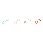 Aluminum silicon zirconium oxide