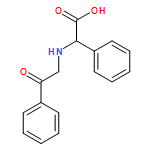 Benzeneacetic acid, α-(benzoylmethylamino)-