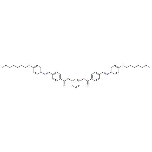 Benzoic acid, 4-[(E)-[[4-(heptyloxy)phenyl]imino]methyl]-, 1,3-phenyleneester