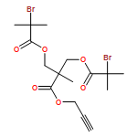 Propanoic acid, 3-(2-bromo-2-methyl-1-oxopropoxy)-2-[(2-bromo-2-methyl-1-oxopropoxy)methyl]-2-methyl-, 2-propyn-1-yl ester