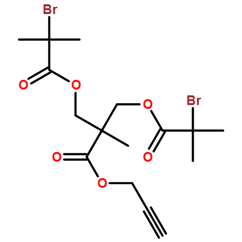 Propanoic acid, 3-(2-bromo-2-methyl-1-oxopropoxy)-2-[(2-bromo-2-methyl-1-oxopropoxy)methyl]-2-methyl-, 2-propyn-1-yl ester